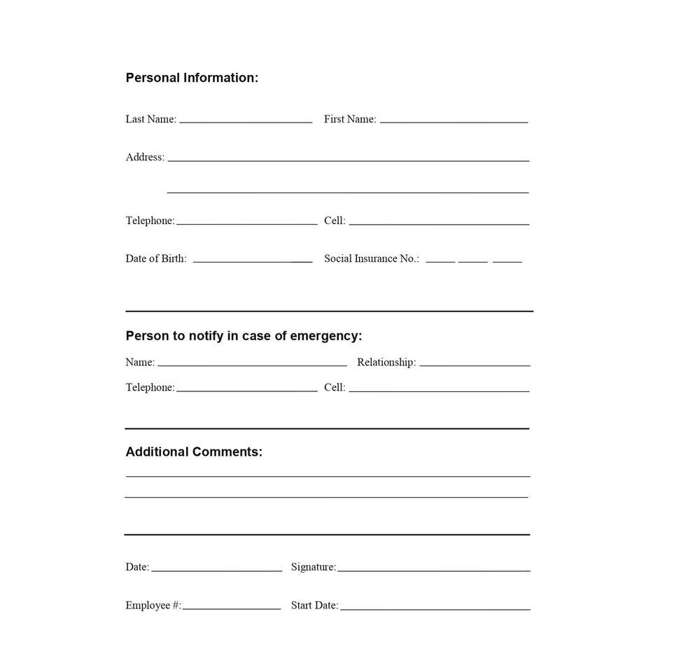 Attorney Intake Form Template