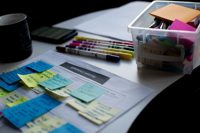 Managing multiple projects and priorities through the use of colorful sticky notes