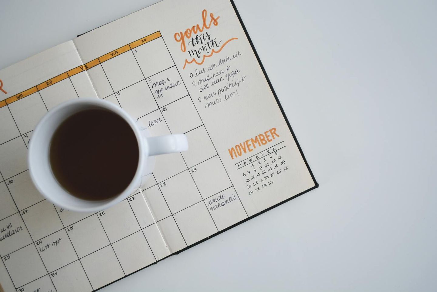 Staying organized with a calendar visual of your projects can help you stay productive.