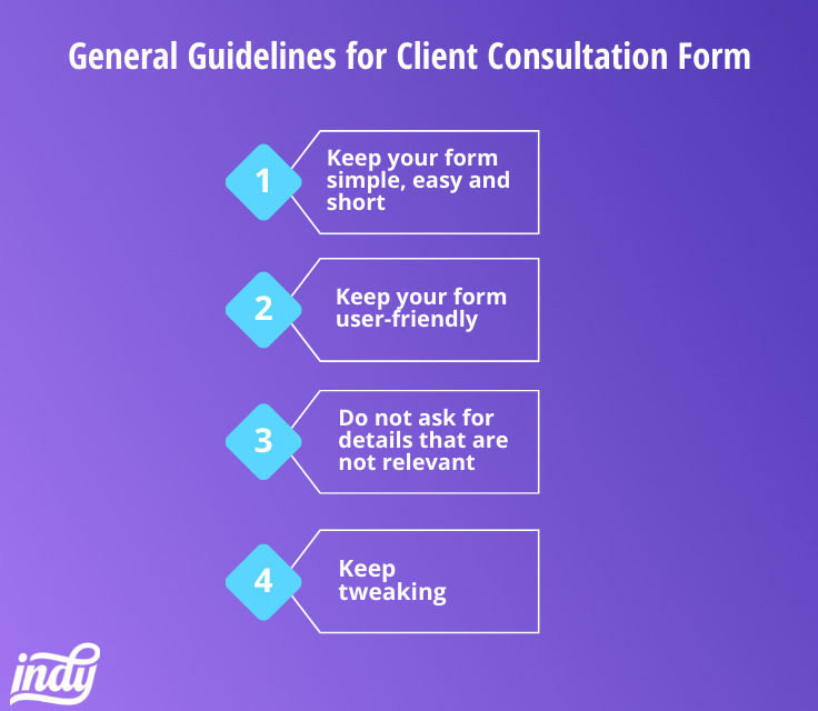 general guidelines for client consultations form