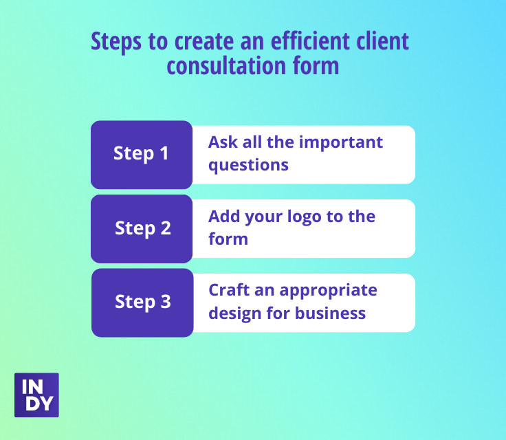 steps to create an efficient client consultation form