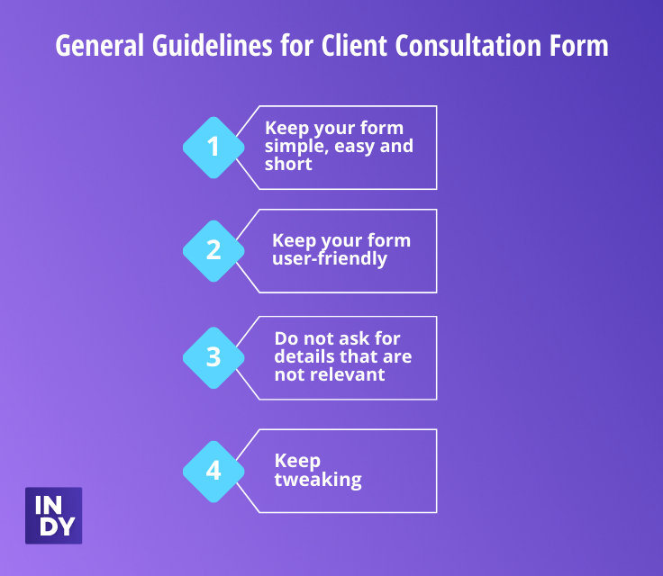 general guidelines for client consultation form