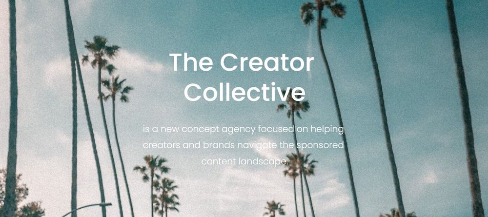 The Creator Collective homepage