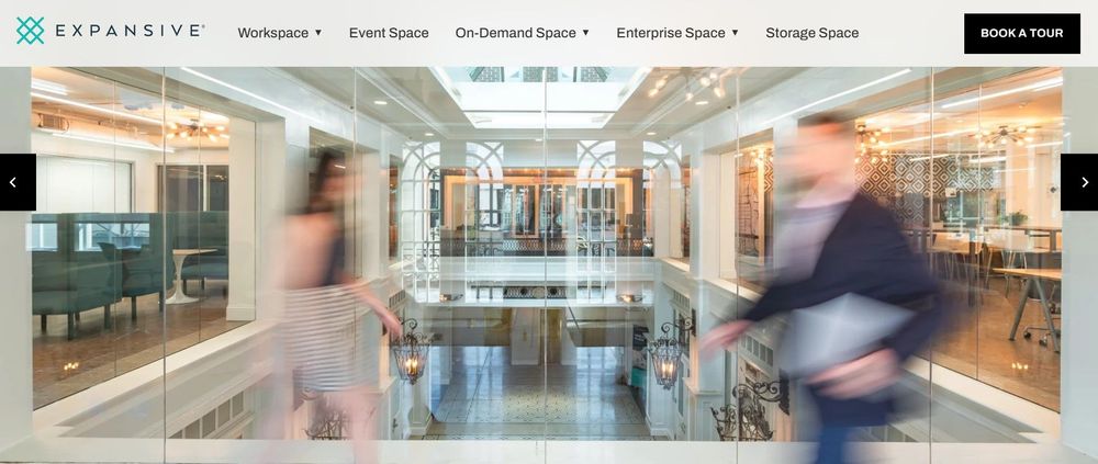Expansive Angebilt Building coworking space homepage