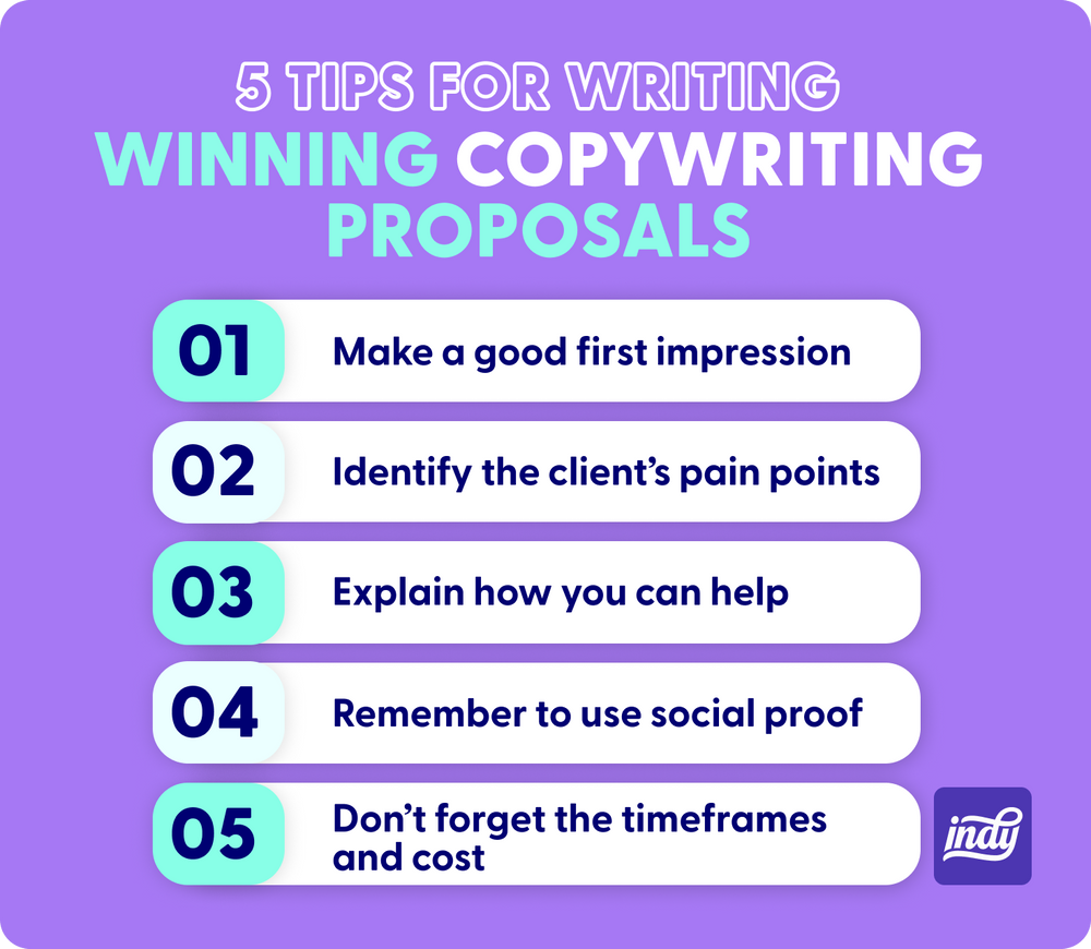 five tips for writing winning copywriting proposal