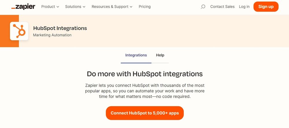 Hubspot + Zapier