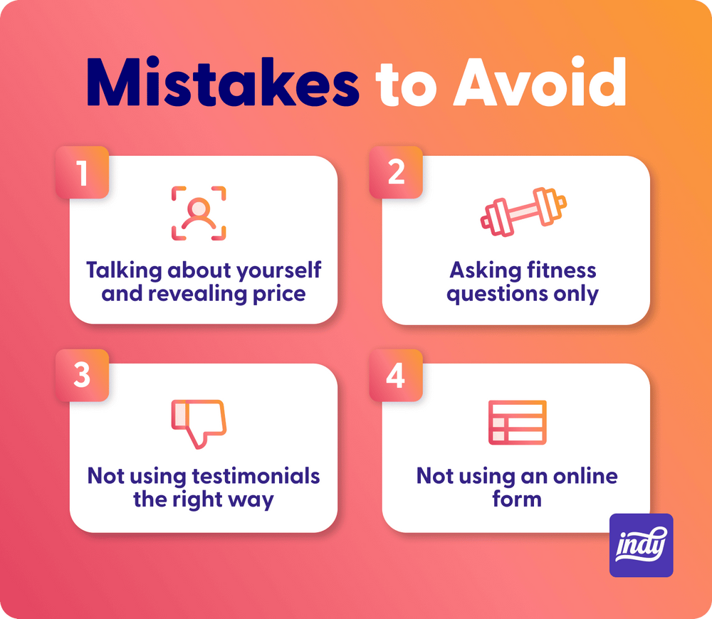 Mistakes to avoid