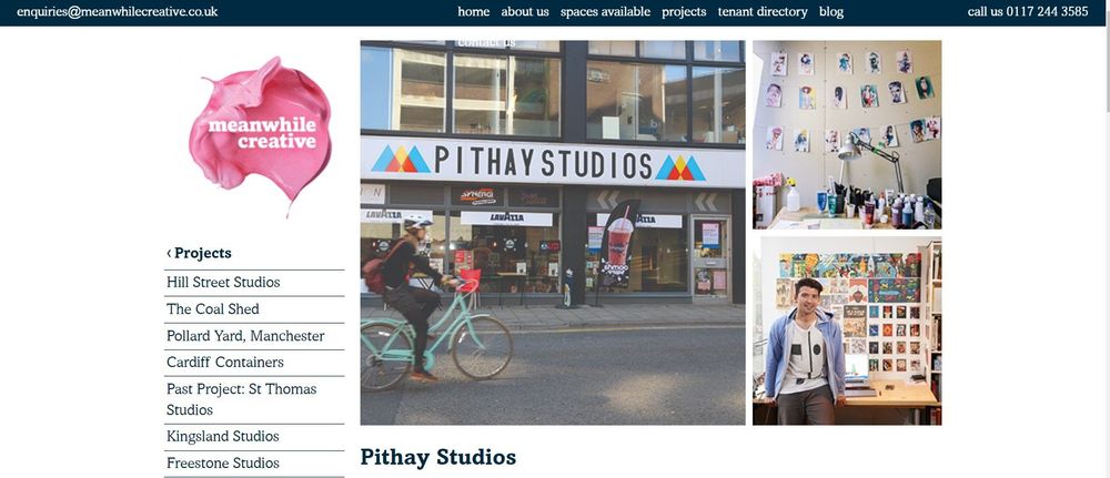 Pithay Studios coworking space homepage