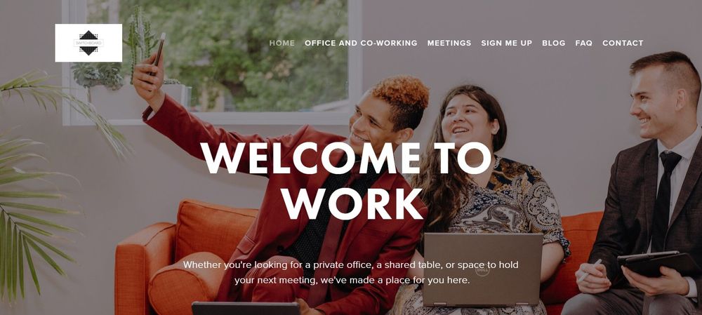 SwitchBoard coworking space homepage