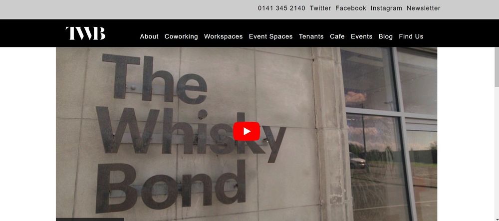 The Whisky Bond coworking space homepage