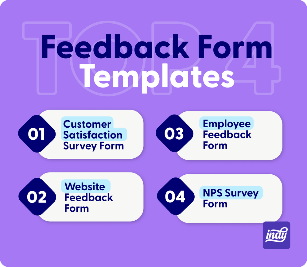 Feedback form templates