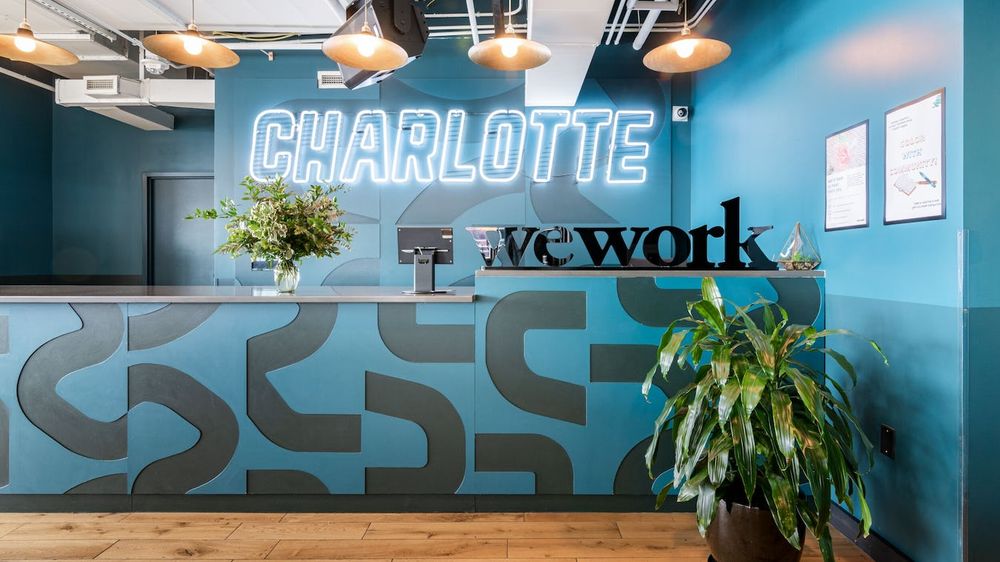 WeWork 615 S College St coworking space