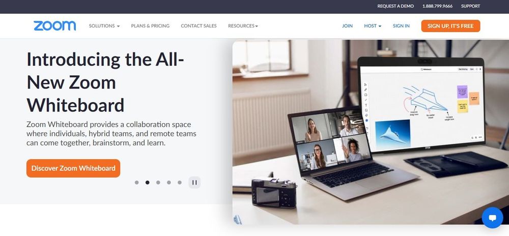 Zoom homepage