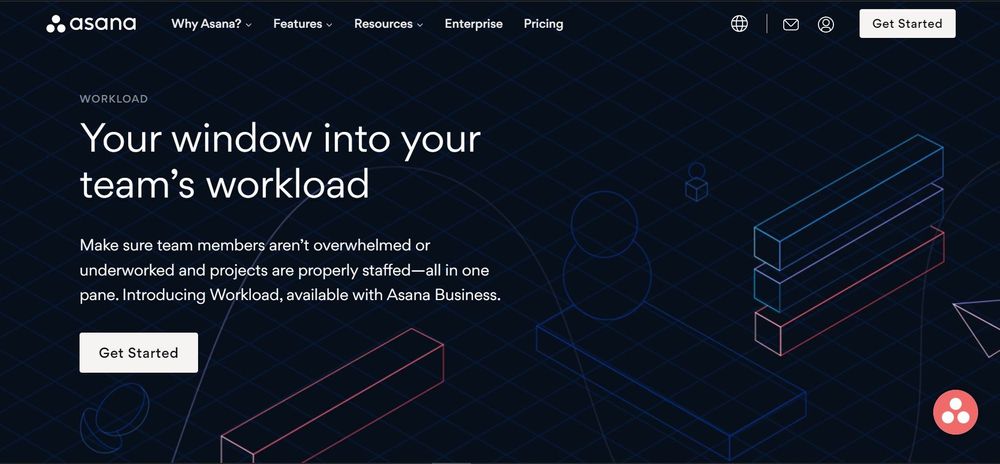 asana homepage