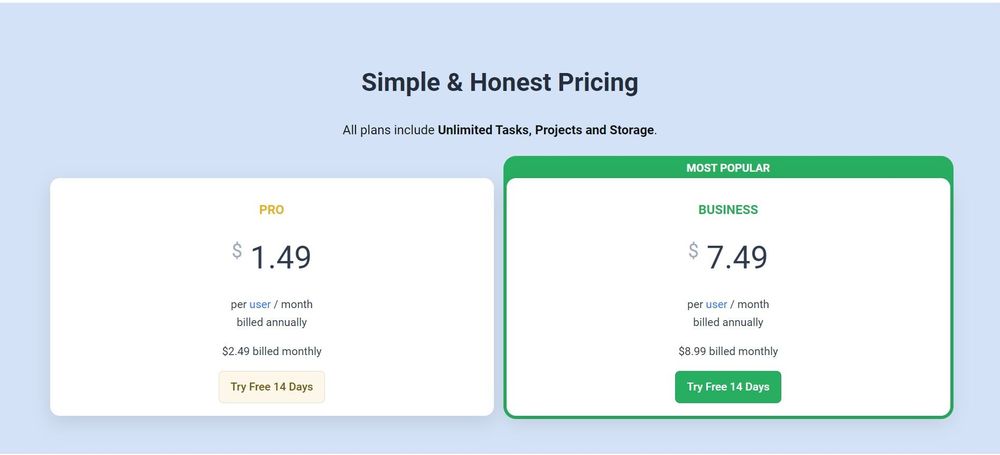 freedcamp pricing