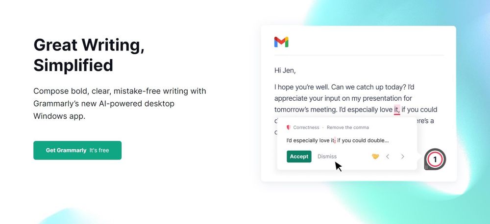 Grammarly homepage