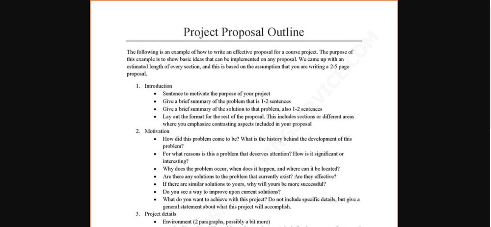 proposal outline