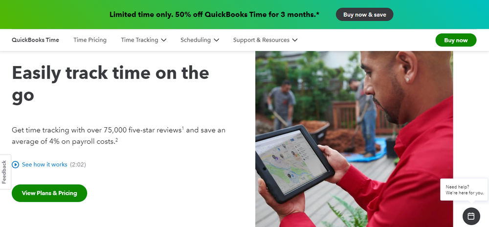 quickbooks homepage