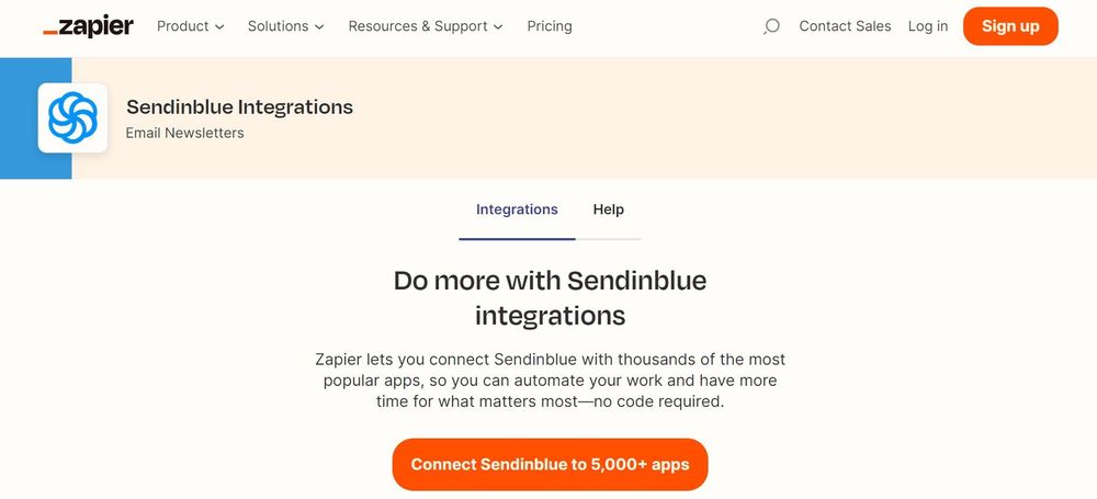 SendinBlue + Zapier