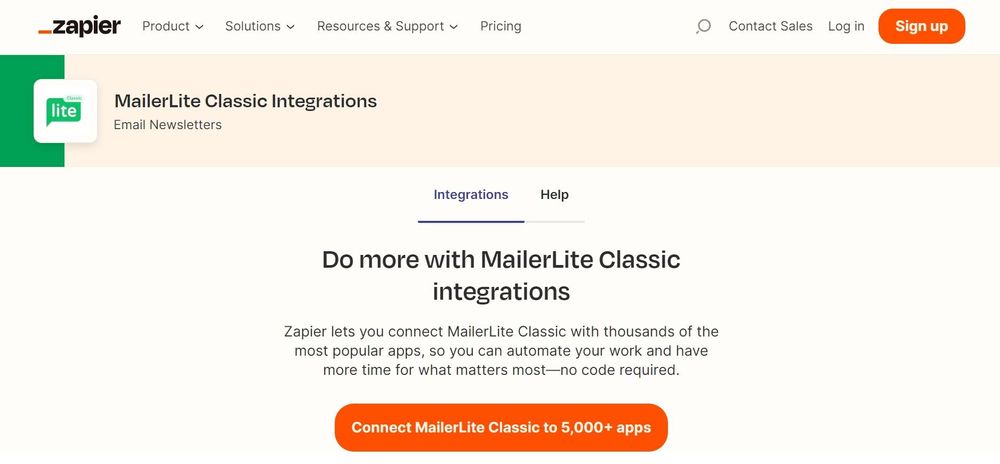 Zapier + MailerLite