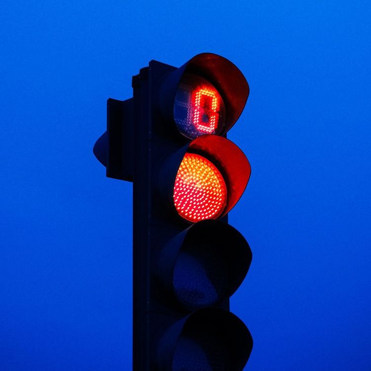 Red stoplight.