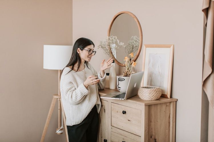 Freelancer is working from home