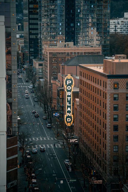 Portland city sign 