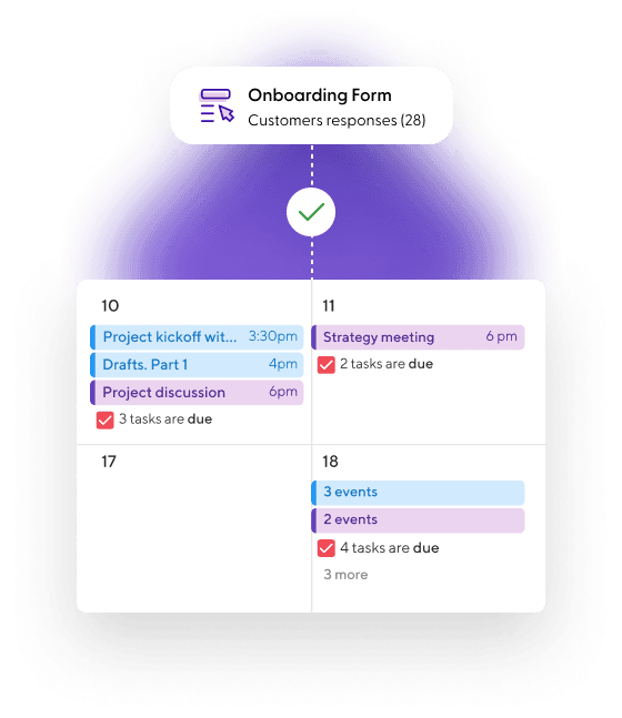 Make a Strong Start on Your Projects with Indy’s Forms and Calendar Tools