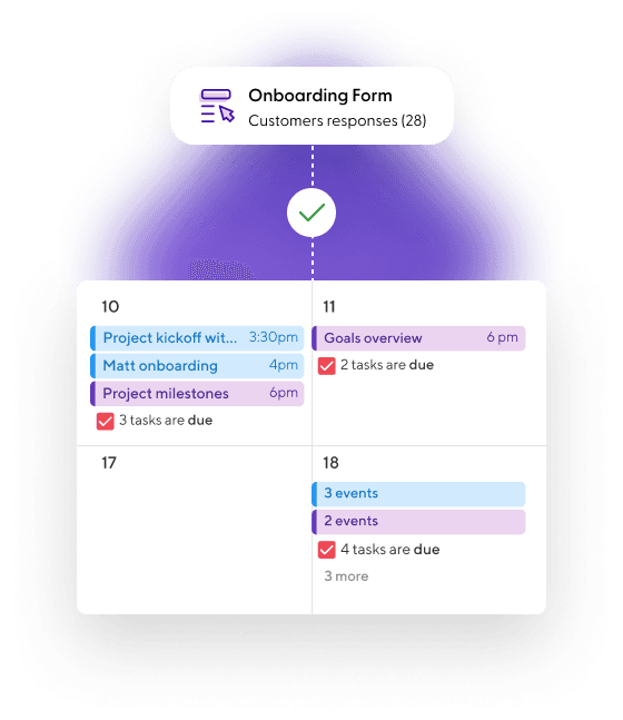 Launch your next project quickly with the Forms and Calendar tools